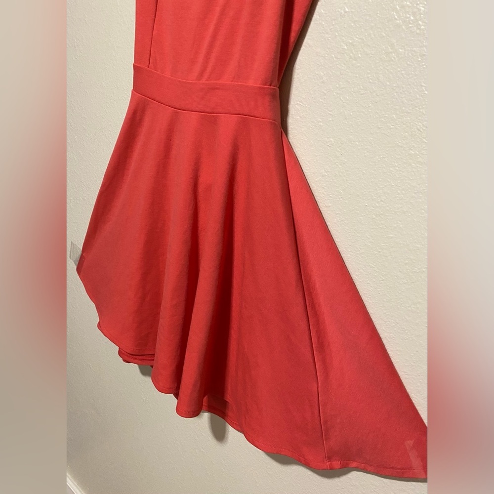 Charlotte Russe Coral Pink Fit & Flare Mini Dress | Sleeveless Summer M - Picture 3 of 5